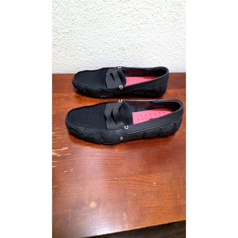 Swims Men's Waterproof Black Penny Loafers Size‎ 7
